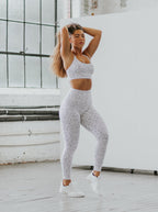Astoria LUXE IGNITE Full Length Legging - White Speckle