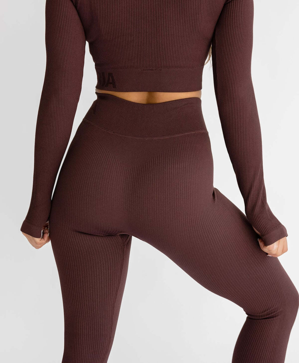 Astoria Seamless Ribbed Series Legging - Espresso
