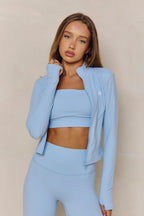 Astoria LUXE BALANCE Zip Up Jacket - Baby Blue