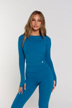 Astoria Airvíve Boat Neck Long Sleeve - Teal