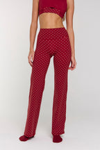 Astoria LUXE BALANCE Straight Legging - Merlot Polka