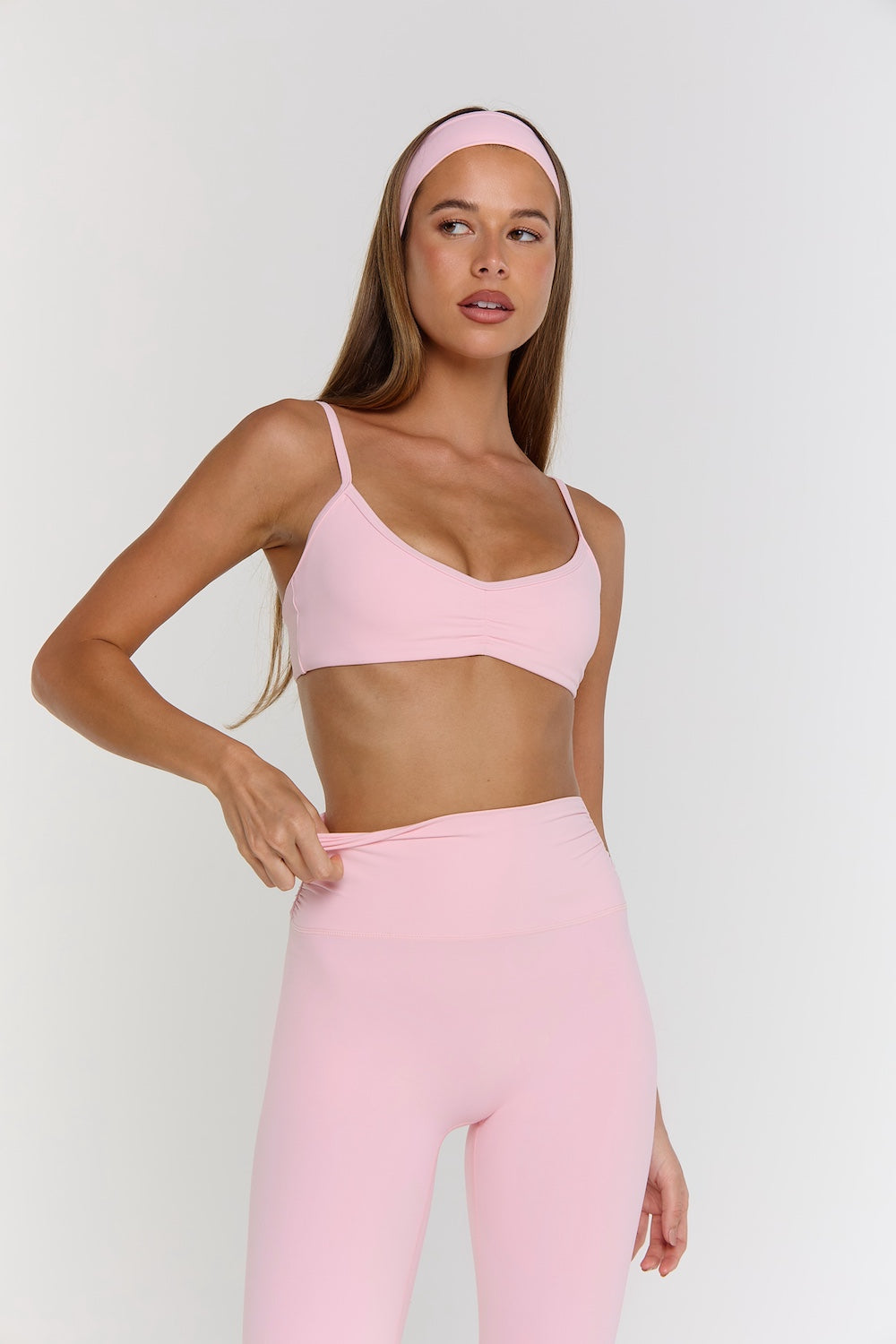 Astoria Airvíve Ruched Micro Sports Bra - Sweetheart Pink