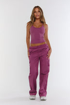 Astoria Cargo Pant - Sugarplum