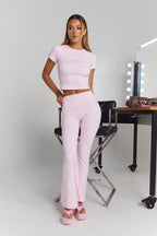 Astoria Airvíve Rhinestone Flare Legging - Angel Pink