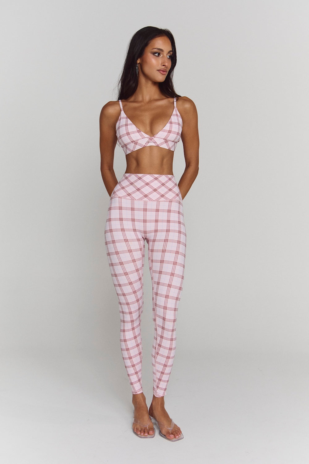 Astoria Airvíve Icon Sports Bra - Princess Pink Plaid