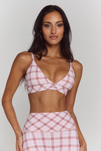 Astoria Airvíve Icon Sports Bra - Princess Pink Plaid
