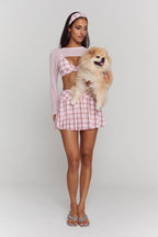 Astoria Airvíve Micro Pleated Skort - Princess Pink Plaid