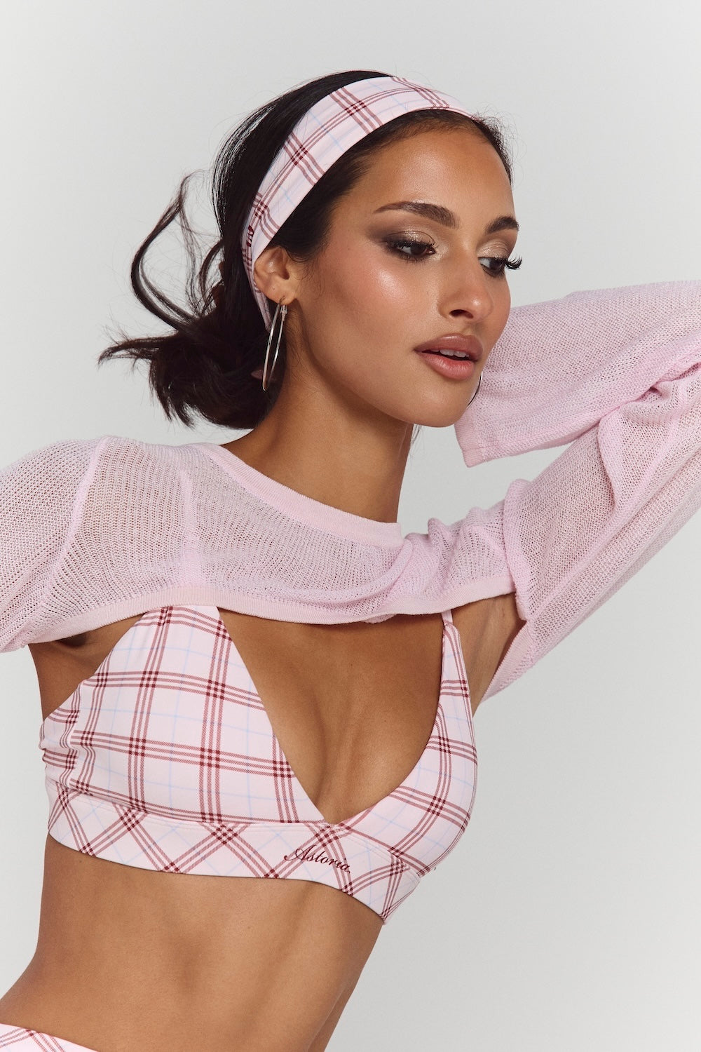 Astoria Airvíve Icon Sports Bra - Princess Pink Plaid