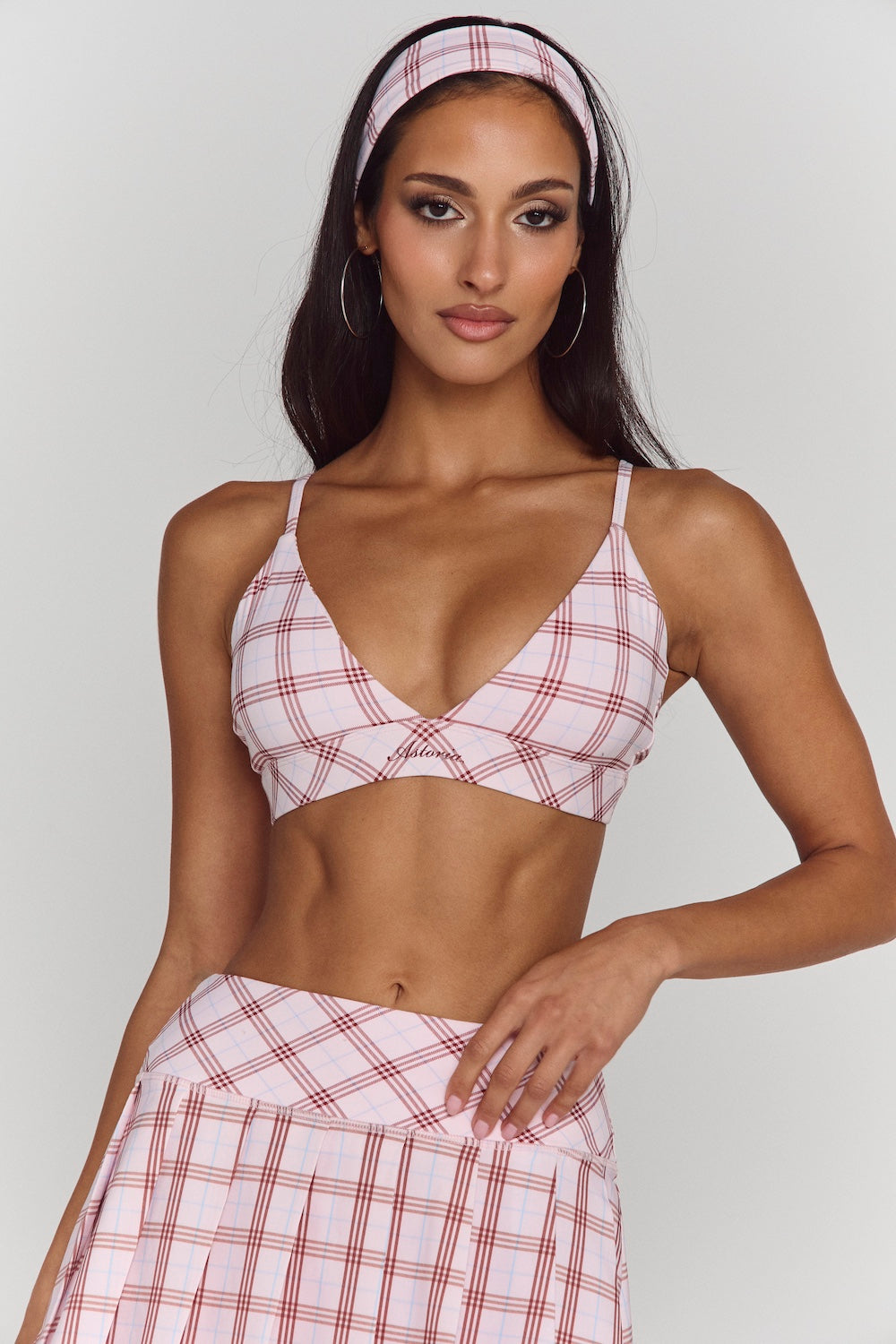 Astoria Airvíve Headband - Princess Pink Plaid