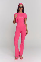 Astoria Airvíve Rhinestone Flare Legging - Popstar Pink