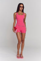 Astoria Airvíve Square Neck Micro Onesie - Popstar Pink