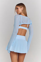 Astoria Knit Shrug - Laguna Blue
