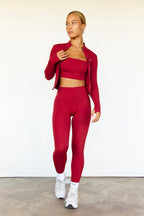 Astoria LUXE BALANCE Full Length Legging - Dark Cherry