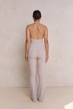 Astoria Airvíve Halter Flare Onesie - Ash Grey
