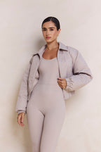 Astoria Bomber Jacket - Ash Grey