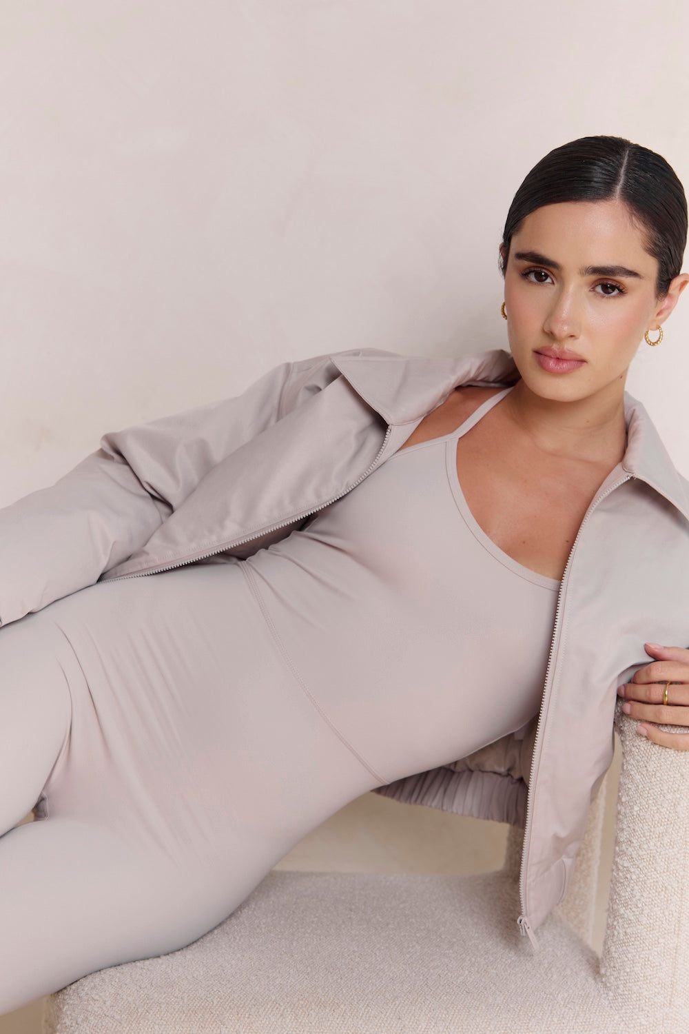 Astoria Airvíve Halter Flare Onesie - Ash Grey