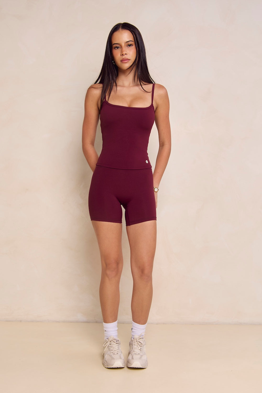 Astoria Airvíve Square Neck Cami - Burgundy