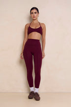 Astoria Airvíve Halter Sports Bra - Burgundy