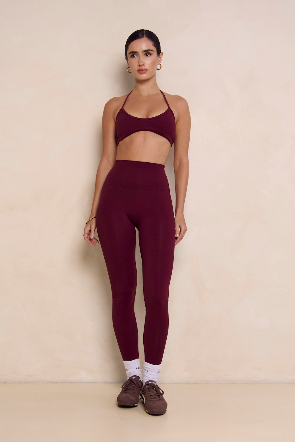 Astoria Airvíve Halter Sports Bra - Burgundy