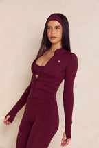 Astoria Airvíve Zip Up Jacket - Burgundy