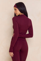 Astoria Airvíve Zip Up Jacket - Burgundy