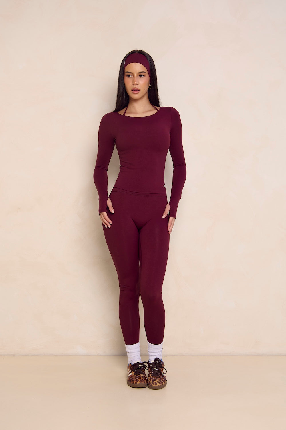 Astoria Airvíve Boat Neck Long Sleeve - Burgundy