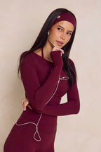 Astoria Airvíve Boat Neck Long Sleeve - Burgundy