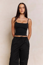Astoria Airvíve Square Neck Cami - Black