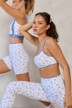 Astoria LUXE BALANCE Minimalist Sports Bra - Blueberry Gingham