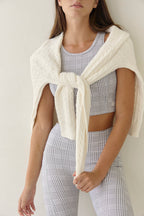 Astoria Airvíve Staple Sport Crop - Grey Plaid