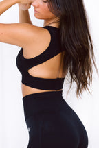 Astoria VELOCITY Seamless Sports Crop - Black