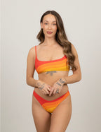 Wavy Sport Top - Red
